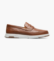 Nunn Bush Luca Moc Toe Penny Loafer Walking Shoes Cognac Multi 85103-229