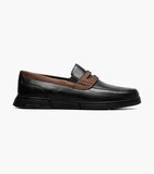 Nunn Bush Luca Moc Toe Penny Loafer Walking Shoes Black Multi 85103-009