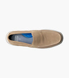 Nunn Bush Luca Suede Moc Toe Venetian Slip On Shoes Stone 85102-275
