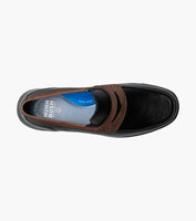 Nunn Bush Luca Moc Toe Penny Loafer Walking Shoes Black Multi 85103-009