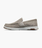 Nunn Bush Luca Suede Moc Toe Venetian Slip On Shoes Gray 85102-020