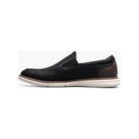 Nunn Bush Chase Casual Moc Toe Slip-On Walking Shoes Black Multi 85106-009