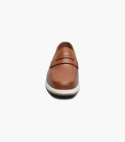 Nunn Bush Luca Moc Toe Penny Loafer Walking Shoes Cognac Multi 85103-229