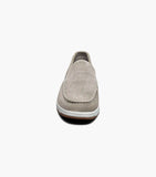 Nunn Bush Luca Suede Moc Toe Venetian Slip On Shoes Gray 85102-020