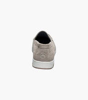 Nunn Bush Luca Suede Moc Toe Venetian Slip On Shoes Gray 85102-020