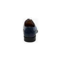 Stacy Adams Plaza Modified Cap Toe Oxford Shoes Leather Blue Multi 25608-460