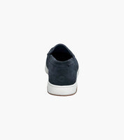 Nunn Bush Luca Suede Moc Toe Venetian Slip On Shoes Navy 85102-410