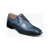 Stacy Adams Plaza Modified Cap Toe Oxford Shoes Leather Blue Multi 25608-460