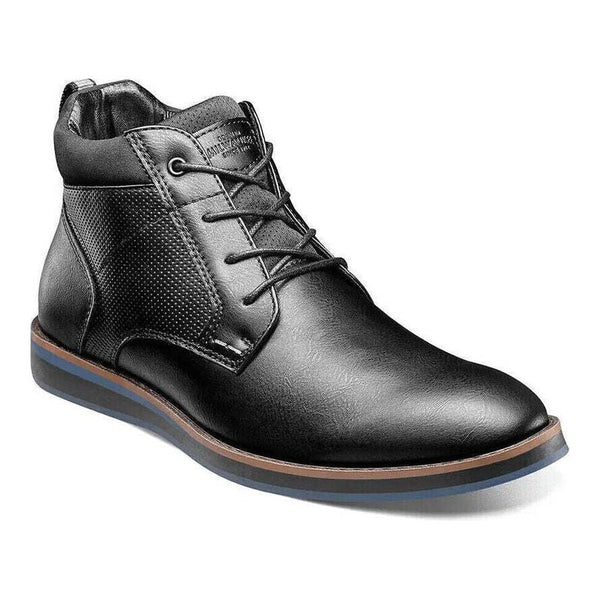 Men's Nunn Bush Circuit Plain Toe Chukka Work Boot Black 85009-001