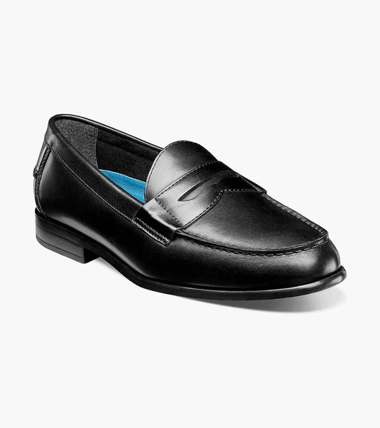 Nunn Bush Drexel Moc Toe Penny Loafer Dress Shoes Black 84744-001