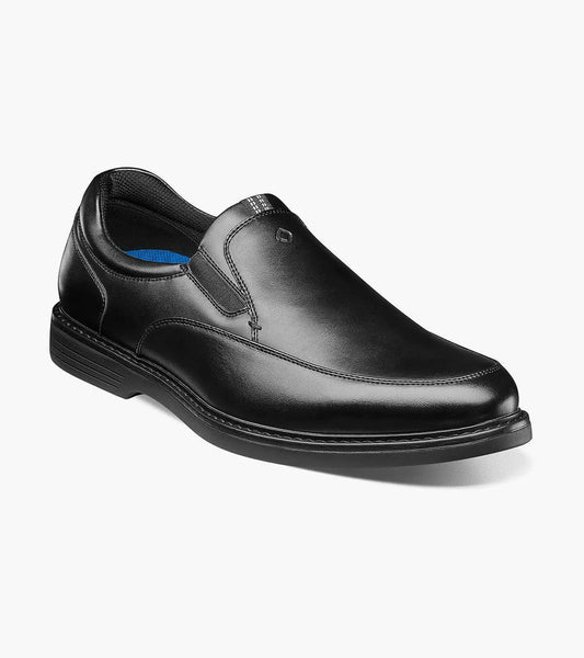 Nunn Bush Wade Work Moc Toe Slip On Comfortable Shoes Black 84915-001