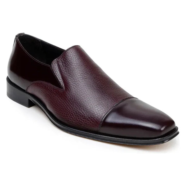 Belvedere Men's Shoes Italian Soft Deerskin ANDREO Burgundy
