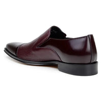 Belvedere Men's Shoes Italian Soft Deerskin ANDREO Burgundy