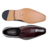 Belvedere Men's Shoes Italian Soft Deerskin ANDREO Burgundy