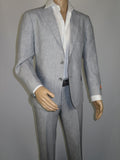 Men's ENZO 100% Linen Spring Summer Suit Light Weight Breathable E58302-4 Gray
