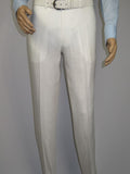 Men's ENZO Linen Spring Summer Suit Light Weight Breathable E58302-1 White