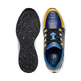 Belvedere Genuine Ostrich Leg and Soft Calf Dressy Sneaker Gold Blue Black H02