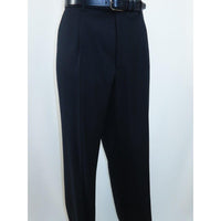 Men's Apollo King Slacks Single Pleated Semi Wide Leg DM22 Navy Size 38