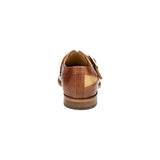 Belvedere Shoes Marte Genuine Ostrich Leg single buckle monk strap Camel R810