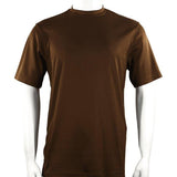 Men Dressy T - Shirt Log - In Uomo Soft Crew Neck Silky Short Sleeves 218 Cognac - J.Valintin Men's Wear Legend - 25198