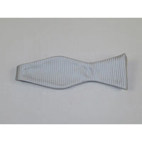 Men's Self Bow Tie By Hand J.Valintin Collection Woven SBT2 Silver Gray - J.Valintin Men's Wear Legend - 92550