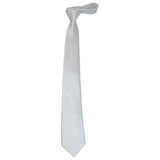 Mens Tie ZENIO By Stacy Adams Slim Narrow Twill Woven Soft Silky Z11 White - J.Valintin Men's Wear Legend - 24765